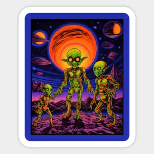 70's Aliens Sticker